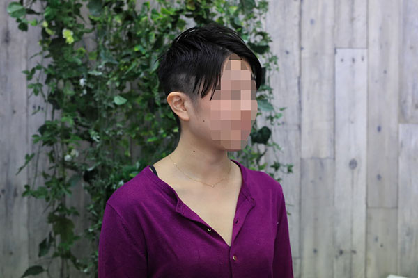 大学職員の女性がバリカンとかみそりで剃髪されて青々とした丸坊主姿に 剃髪断髪フェチのための動画画像ブログ