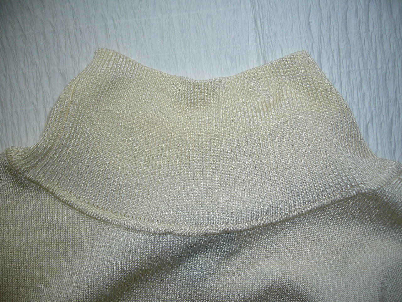 タルボットのサマーセーターの襟の黄ばみしみぬき シエルブルー作業事例集