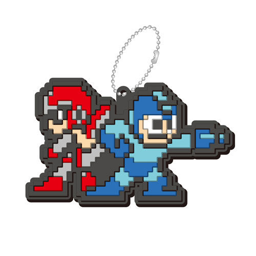ががんと登場ロックマングッズ4種 ラバーマスコットコレクション編