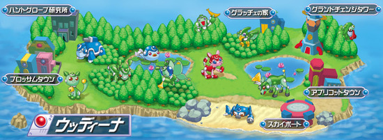 ウッディーナの地図