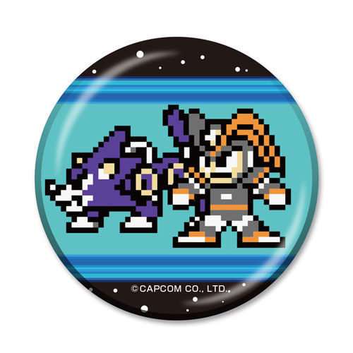 ばばんと登場ロックマングッズ4種 缶バッジ＆ロックマン ドット