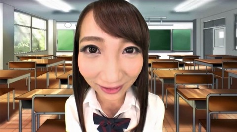 アニメ背景+実写のAV