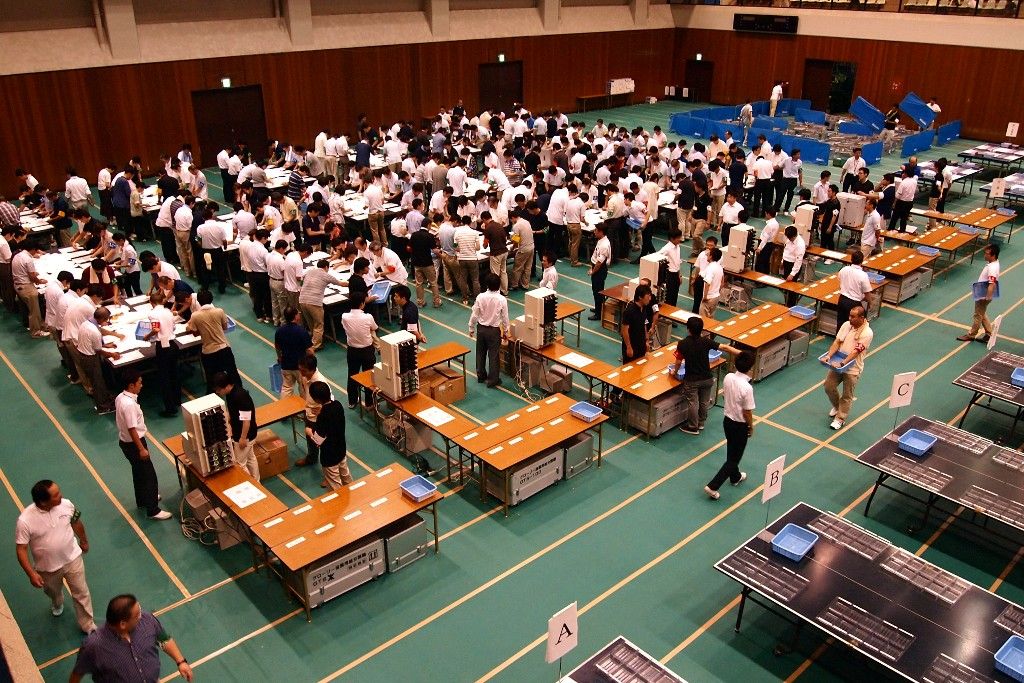 老眼palm! 柏市市議会議員選挙の開票風景