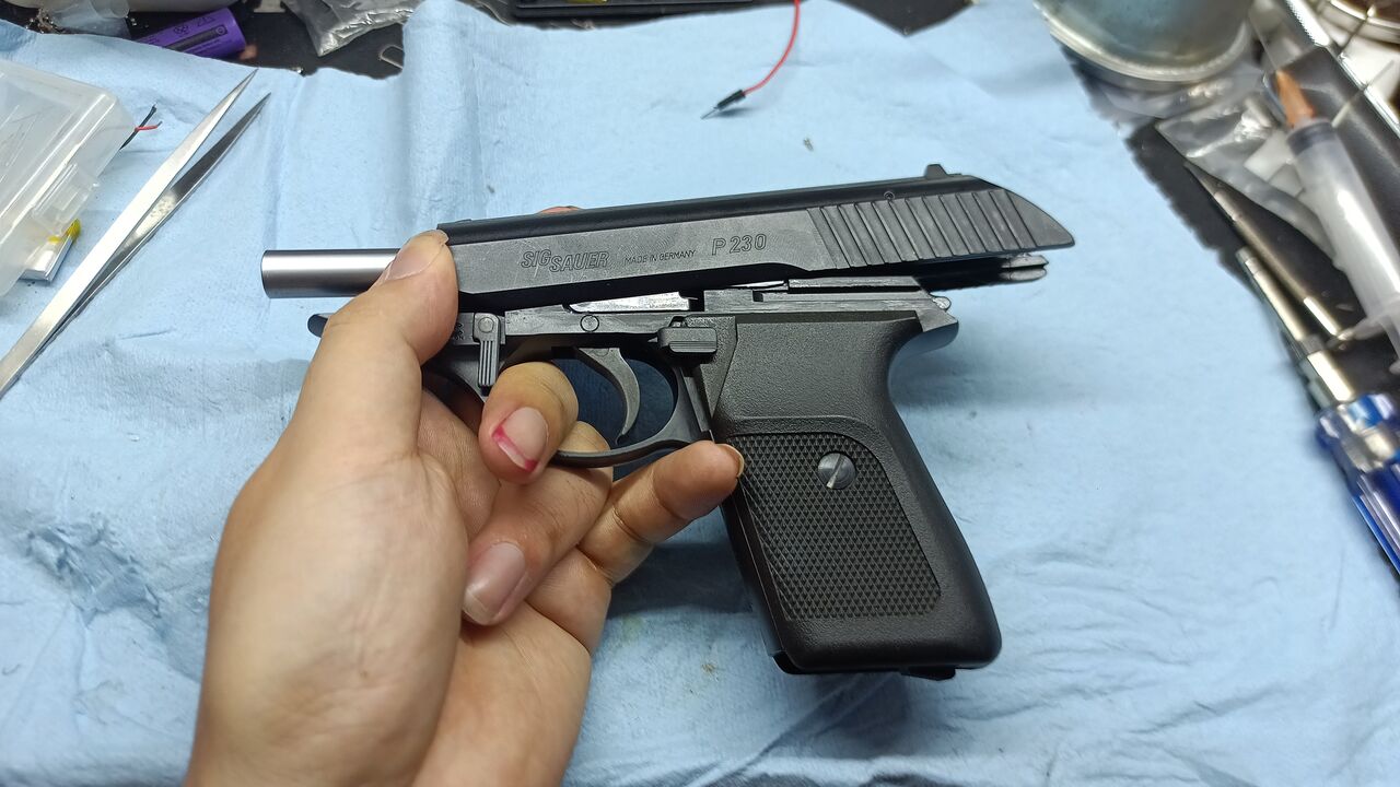 KSC P230 の修理とブローバックエンジンの 互換性 に関して : ぐったり工房