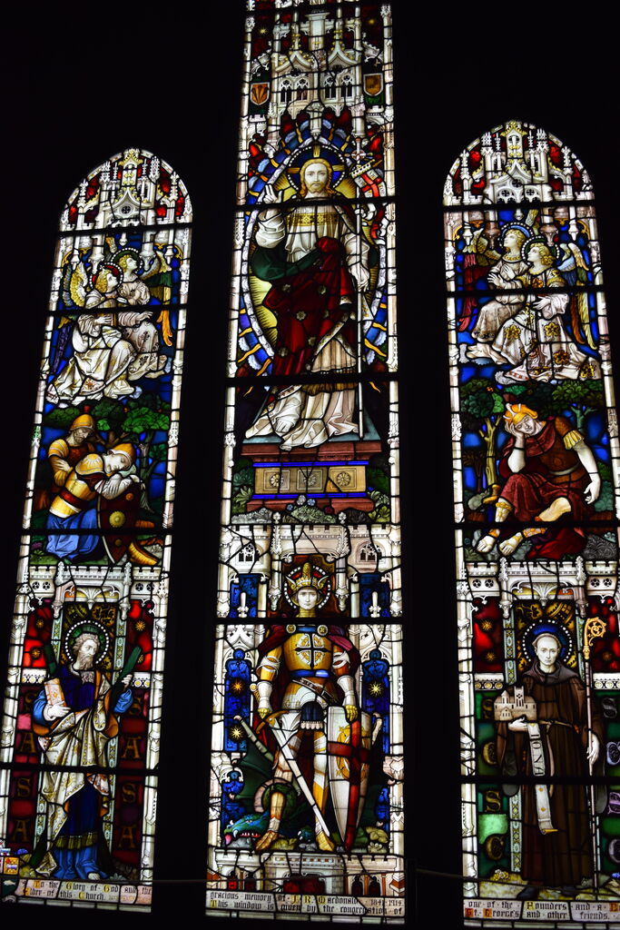 メトロポリタン美術館 聖ニコラウス ステンドグラス グラスマスターズ社クリスマス メトロポリタン美術館 聖ニコラウス ステンドグラス グラスマスターズ