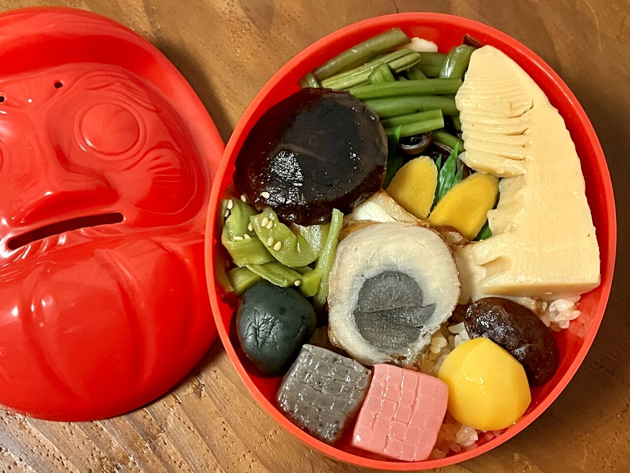 1960年代 国鉄時代 群馬県 高崎だるま弁当 陶器　駅弁容器 JR 郷土玩具 1960年代 国鉄時代 群馬県 高崎だるま弁当 陶器 駅弁容器 JR