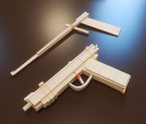 ガトリング ゴム銃 （ゴム鉄砲 ガトリングガン 組み立てキット