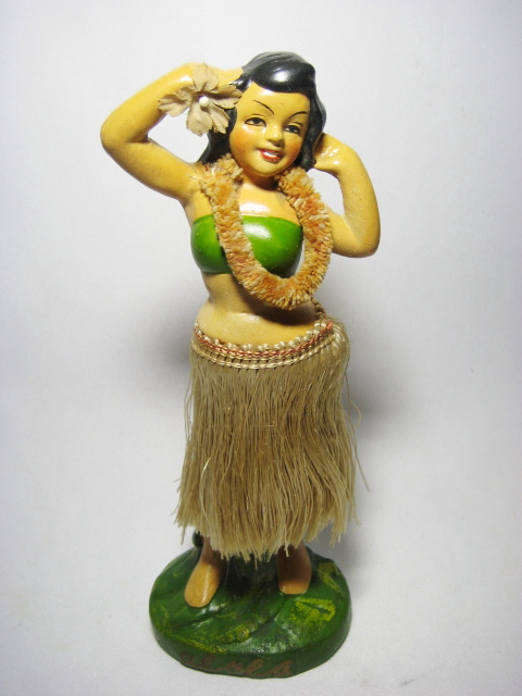 vintage hula doll