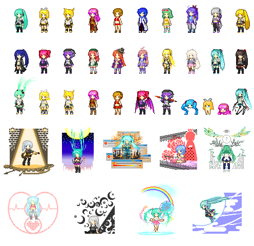 ドット絵 39 ミク誕 チラシの裏ブログ