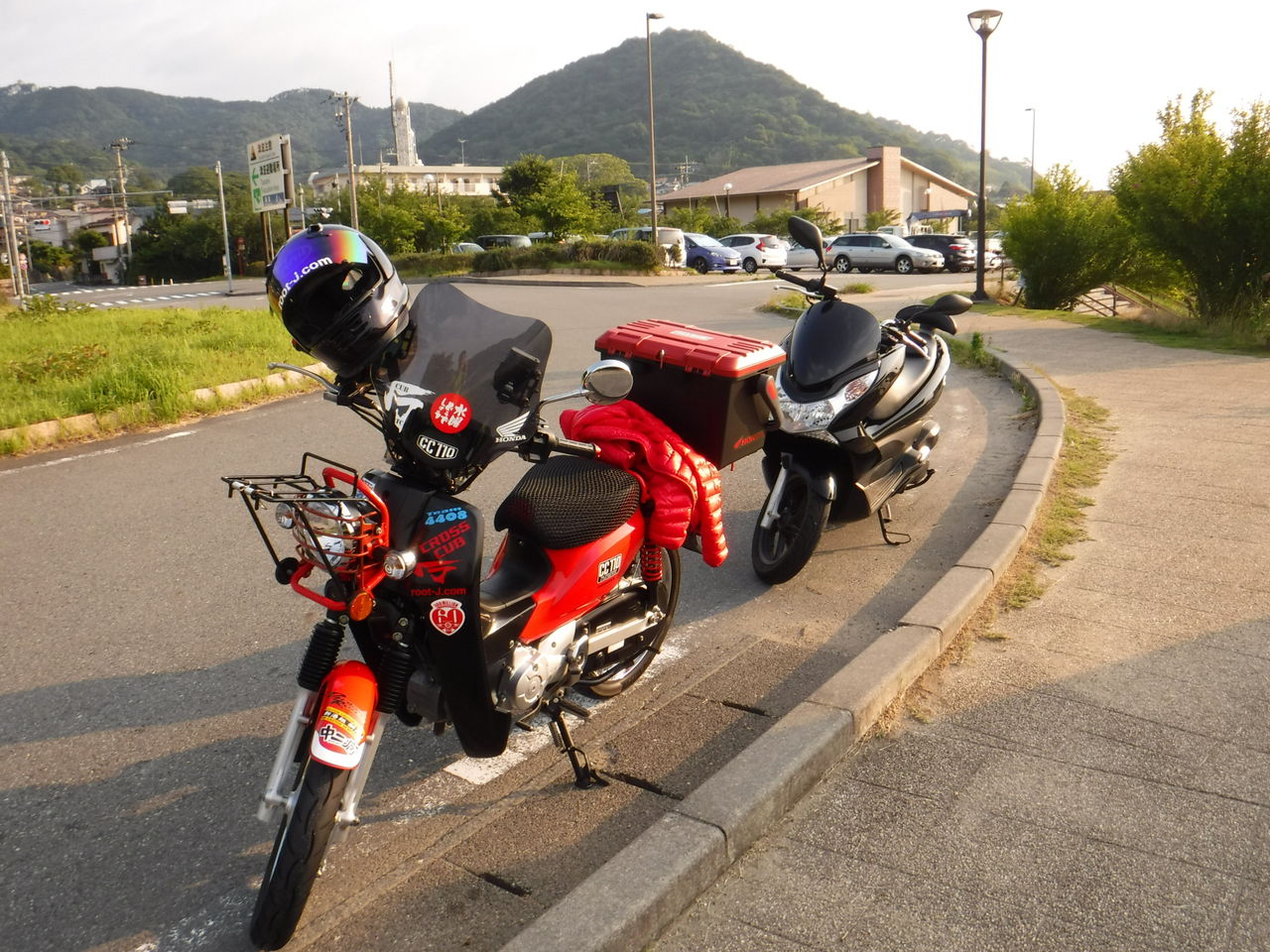 Pcxとクロスカブで伊豆 箱根 富士山 J snow diary