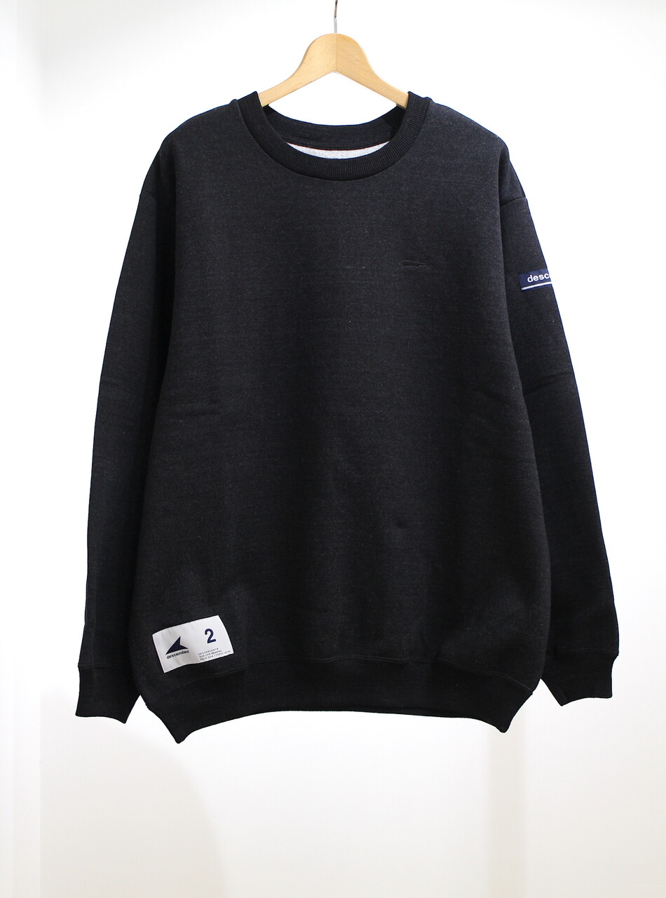 descendant ホライゾン インディゴ クルーネック スウェット
