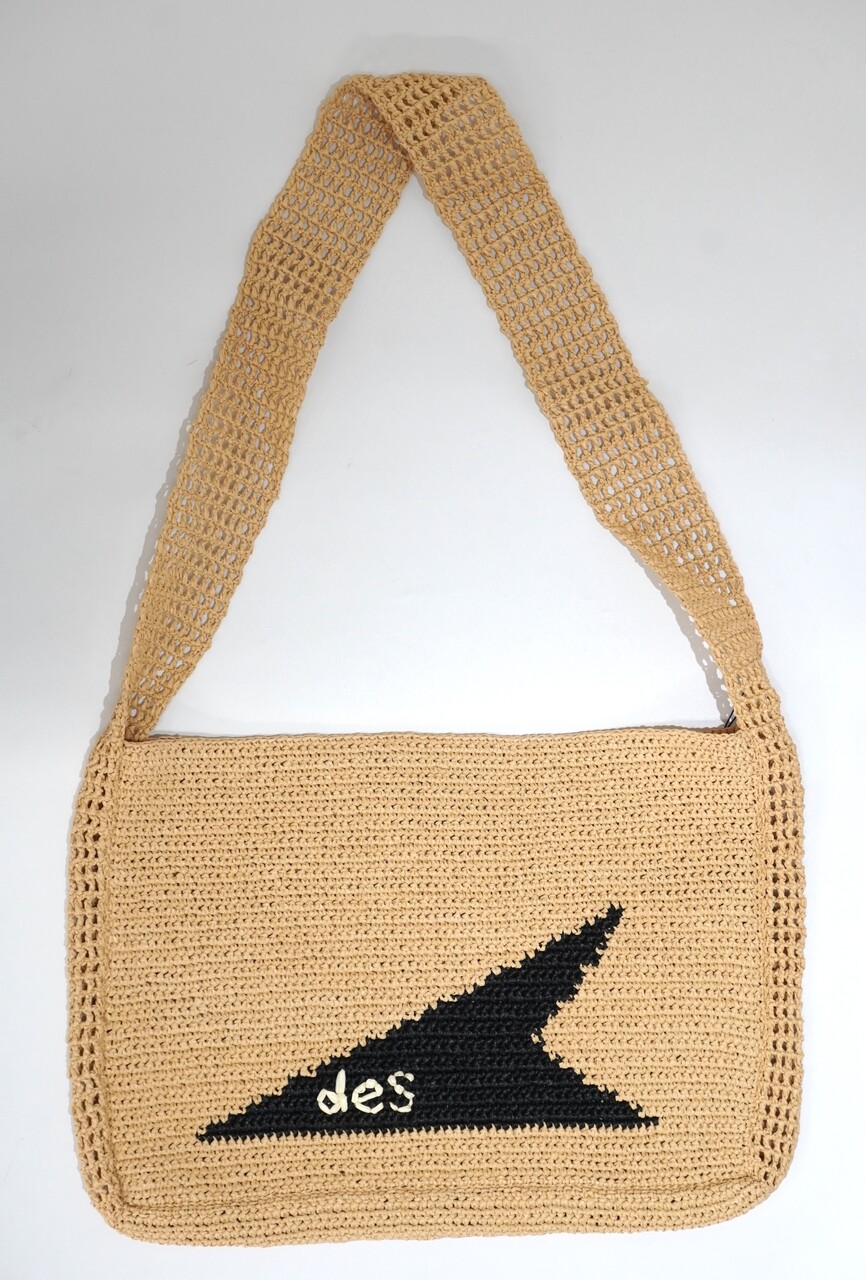 24ss DESCENDANT CETUS RAFFIA BAG BEIGE