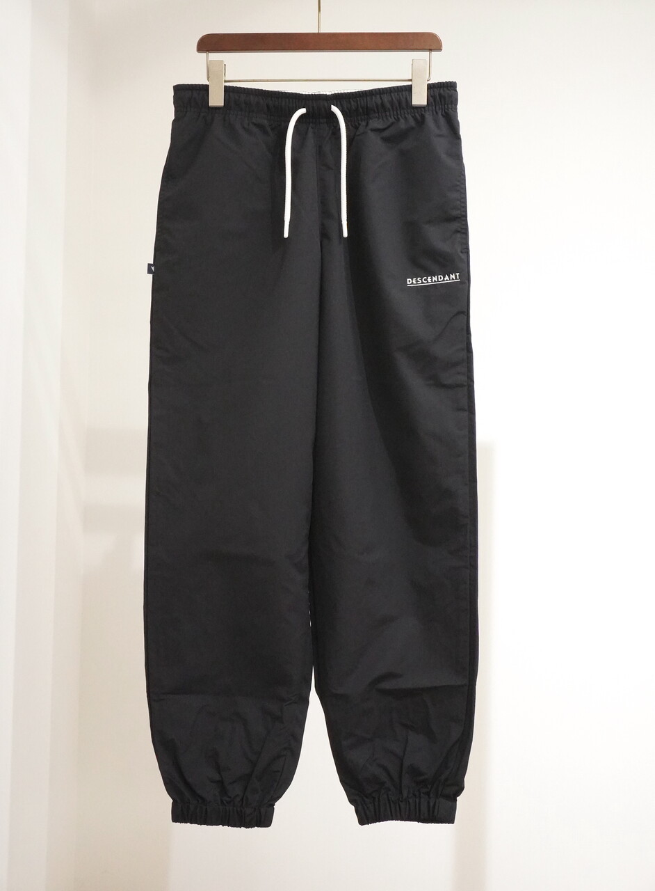 DESCENDANT/WHARF NYLON 紛らわす TROUSERS (BLACK)