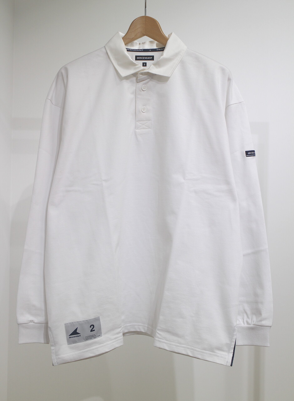 DESCENDANT - CROUCH POLO LS ホワイト 3 DESCENDANT - CROUCH POLO LS ホワイト 3 CROUCH POLO LS