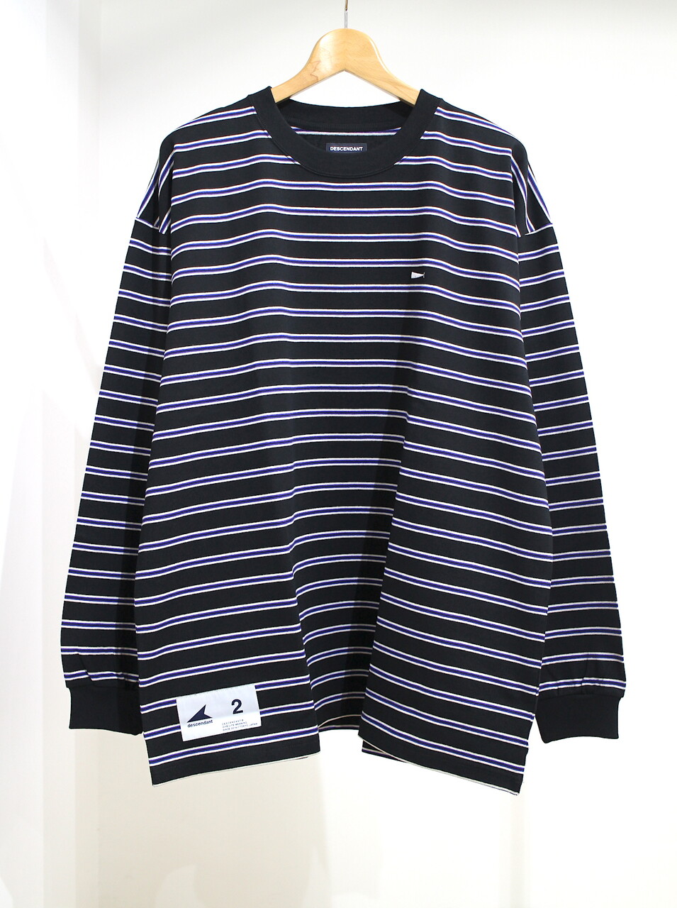 DESCENDANT ストライプ長袖カットソー サイズ3 DESCENDANT ストライプ長袖カットソー サイズ3 DESCENDANT ストライプ