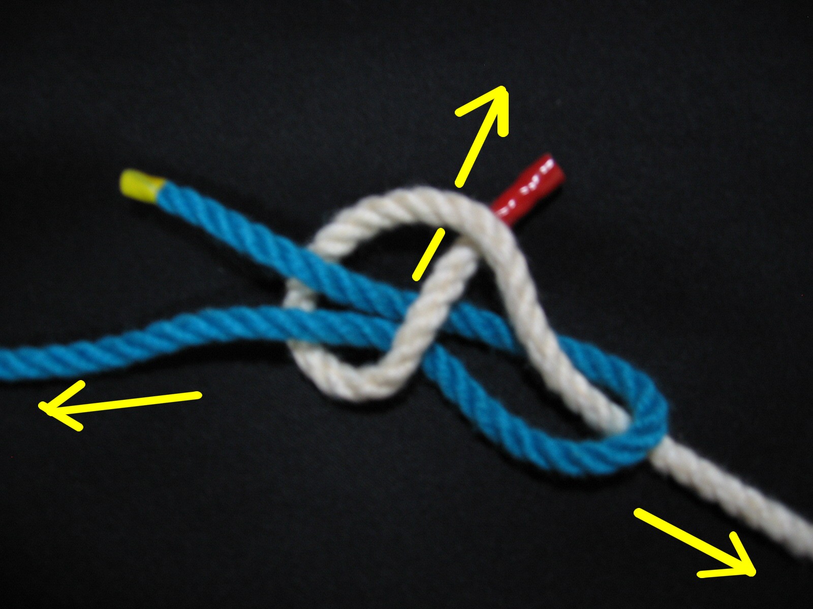 一重継ぎ シート ベンド ロープワークと釣り糸の結び方百科