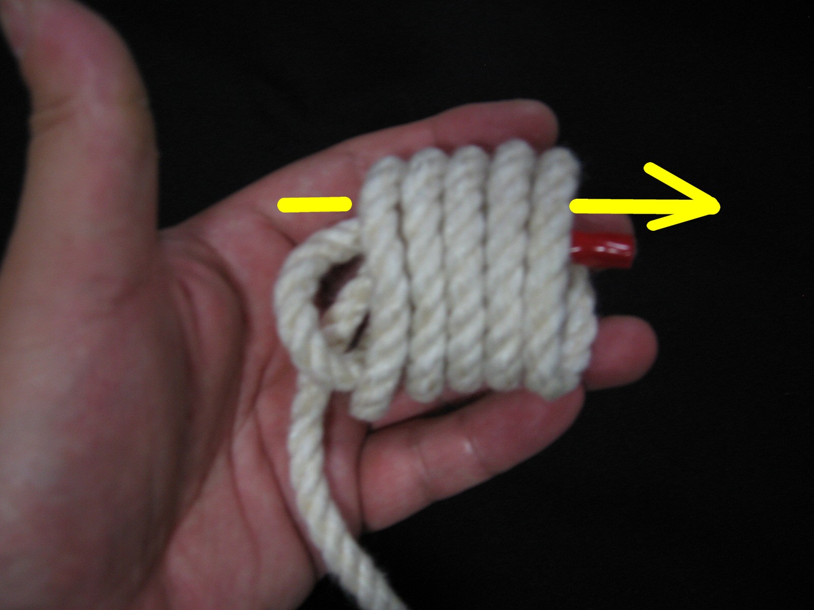 重り 握り手 ロープワークと釣り糸の結び方百科