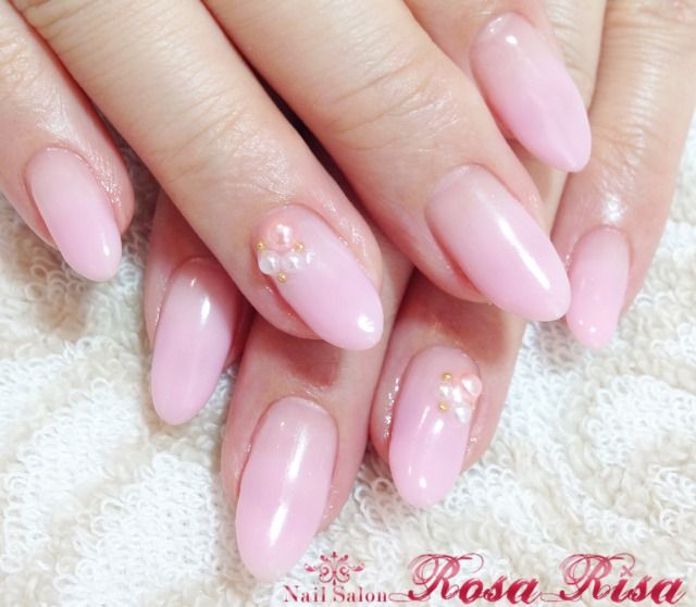 ピンク パールネイル Nail Salon Rosa Risa Blog