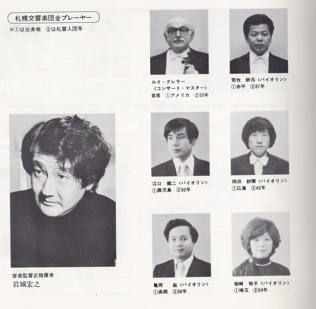 私の札響感動史（45）♪いまの札響の礎を築いた団員たちの顔ぶれ : 新 