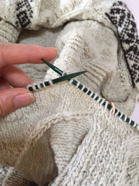 ハンドメイドニット　teru moekeyarns使用 ハンドメイドニットteru moekeyarns使用