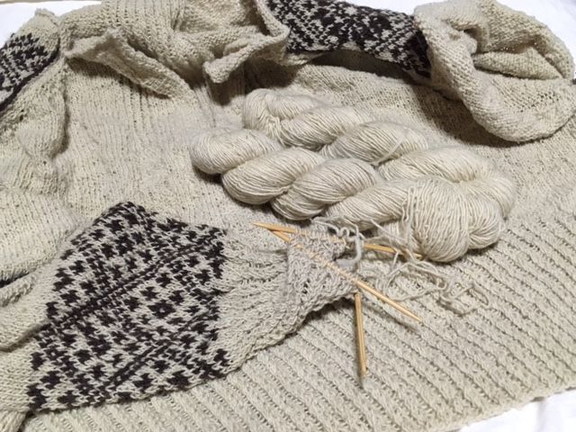 ハンドメイドニット　teru moekeyarns使用 ハンドメイドニットteru moekeyarns使用