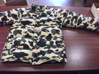 ダウンジャケット　『身幅～AH～袖幅つめ』