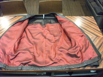 レザージャケット　『リサイズ＆リメイク、総裏地替え』