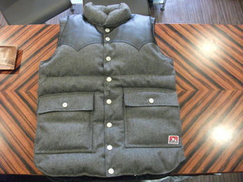 ダウンベスト　『AH～身幅～裾幅つめ』