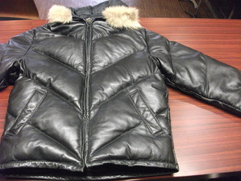 レザーダウンジャケット 『身幅~AH~袖幅つめ、肩幅詰め』