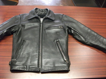 レザージャケット　『身幅～AH～袖幅出し