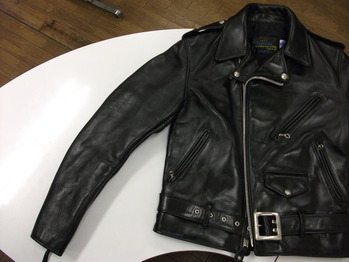 ダブルライダースジャケット 『身幅~AH~袖巾つめ&マチ取り』