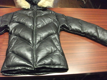 レザーダウンジャケット 『身幅~AH~袖幅つめ、肩幅詰め』