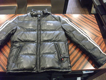 レザーダウンジャケット 『身幅~AH~袖巾つめ、肩幅つめ』