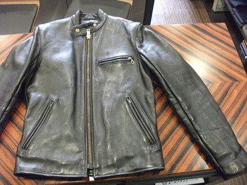 レザージャケット 『身幅~AH~袖巾つめ』