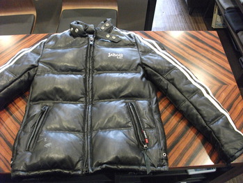 レザーダウンジャケット 『身幅~AH~袖巾つめ、肩幅つめ』