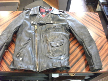 レザージャケット 『身幅~AH~袖巾つめ、肩幅つめ』