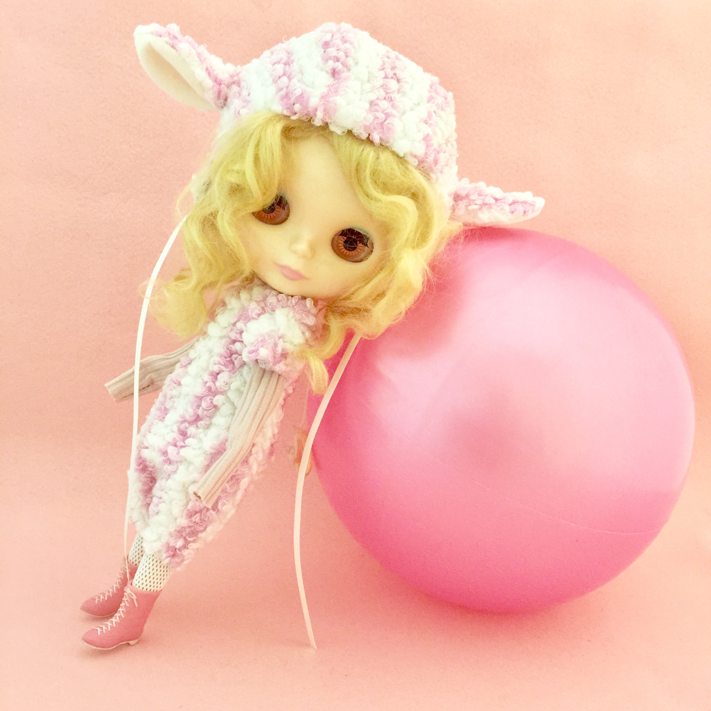 ストライプ羊とゴムボール ロゼッタのすみっこ