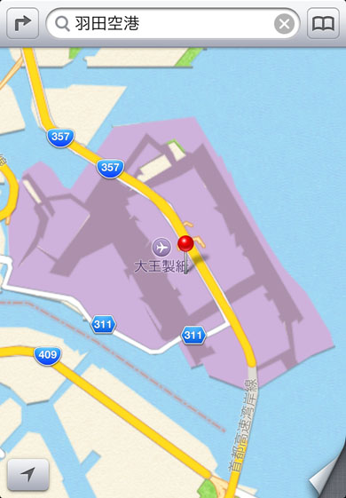 Ios6の地図 国道系