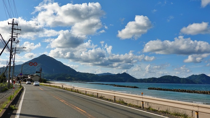 BROMPTON旅 ポタリング 舞鶴 海沿いの道