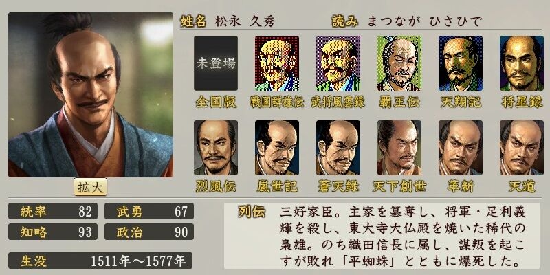 麒麟がくる 松永久秀に思うこと 歴史ゲーム Roots Of Routes