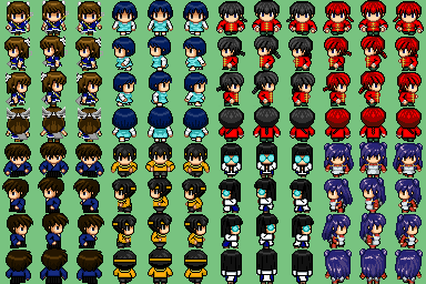 Rpgツクールvx 歩行グラフィック らんま 1 2特集 製作者的バックステージ Rpgツクールvx 歩行グラフィック らんま 1 2特集 製作者的バックステージ