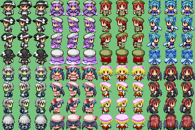Rpgツクールvx 歩行グラフィック 東方紅魔郷セット 製作者的バックステージ Rpgツクールvx 歩行グラフィック 東方紅魔郷セット 製作者的バックステージ