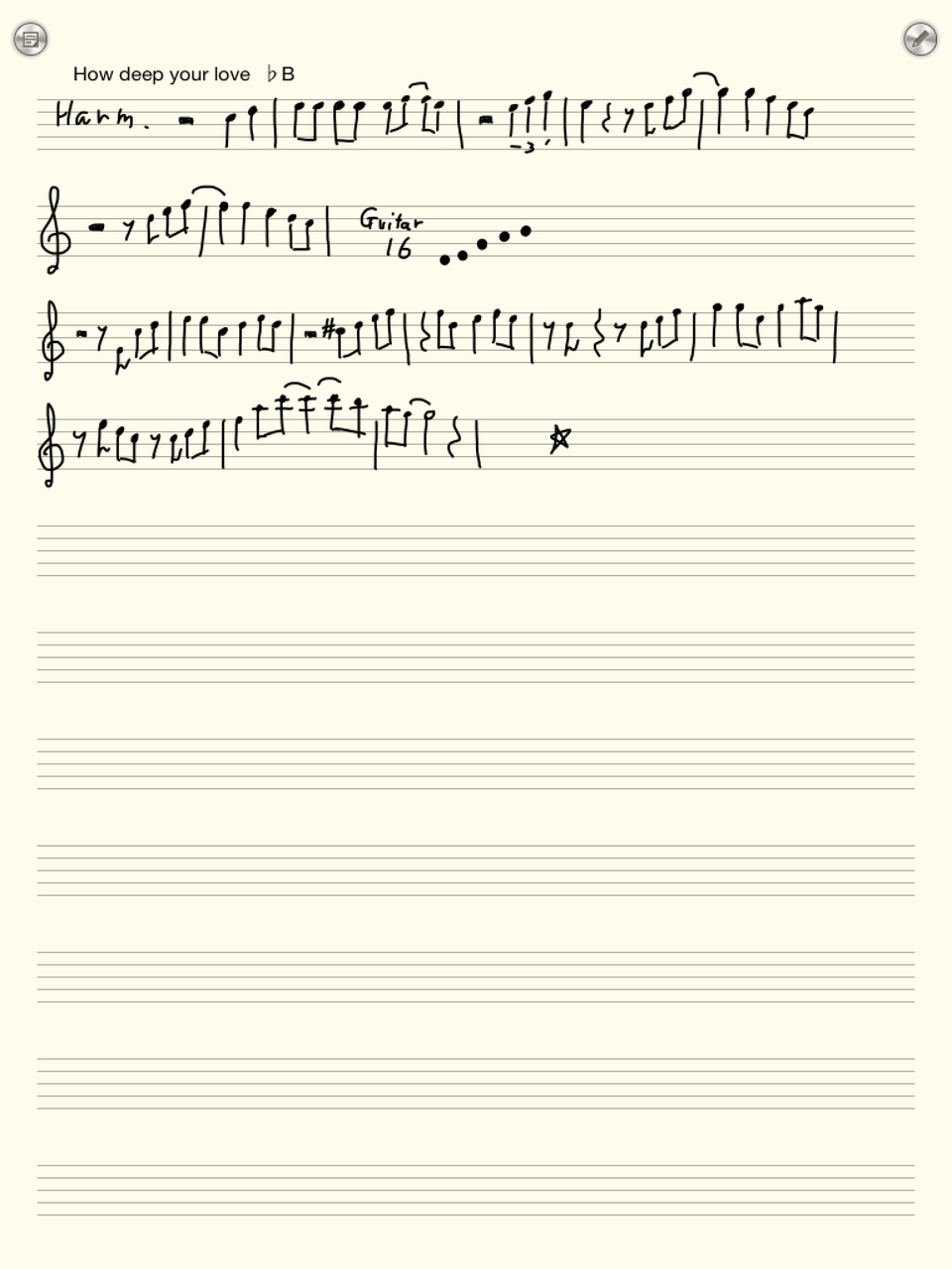 Ipadで五線譜を手書きするのに最適なアプリは Lame