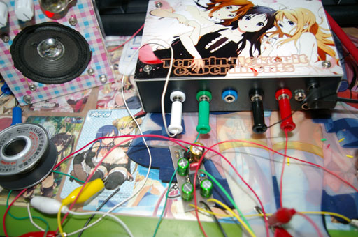 自作痛エフェクター ネコミミビキニおっぱい レベルメーター プリズム リコレクション Buffer Splitter Trueboostぷち レベル メーター Lm3915 Ledアレイ Rs6000の日記