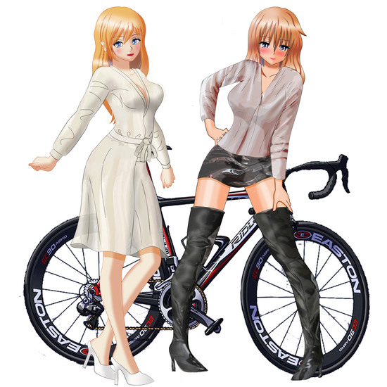 レーサーとお姉さんズ