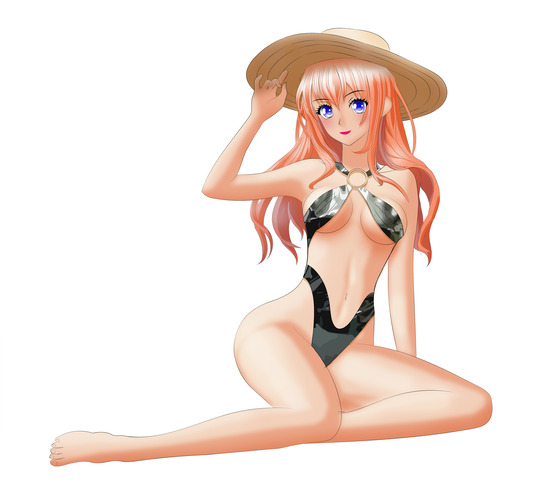 ビーチのお姉さん 1