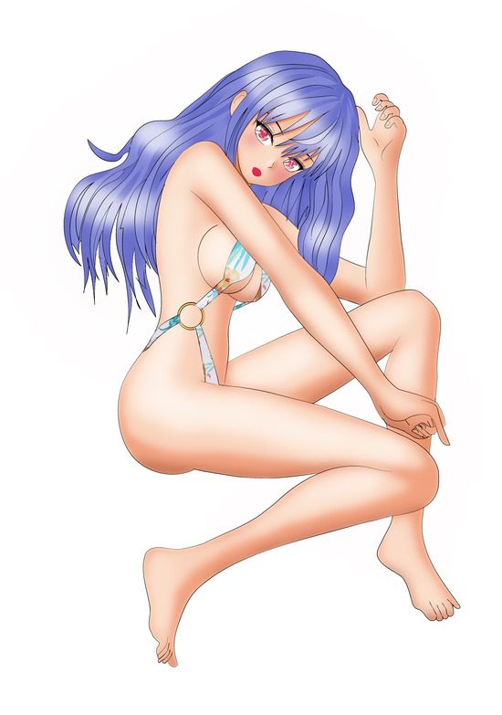 花柄ビキニのお姉さん 2