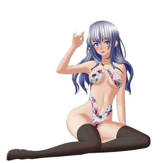 花柄ビキニのお姉さん 3