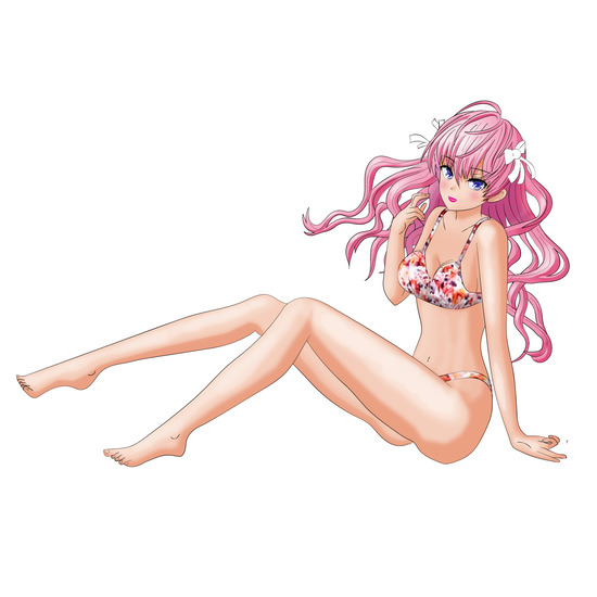 花柄ビキニのお姉さん 1