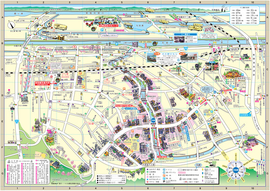 佐原観光マップ